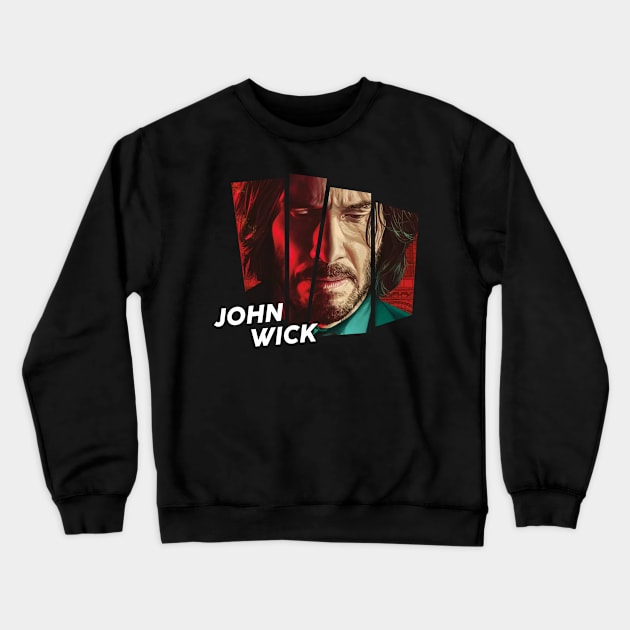 John Wick Crewneck Sweatshirt by Aldyz